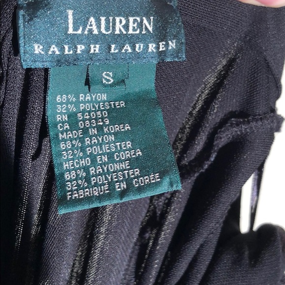 Vintage Ralph Lauren black floor length dress cowl neck dress - Picture 7 of 7